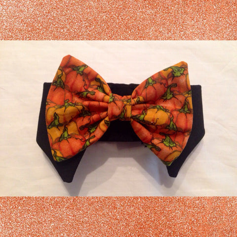 Pumpkin Patch Shirt Collar Bow Tie Set - Snort Life, Mini Pig Clothes