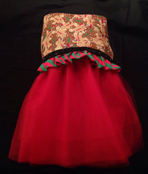 Holiday Gingerbread Dress - Snort Life, Mini Pig Clothes