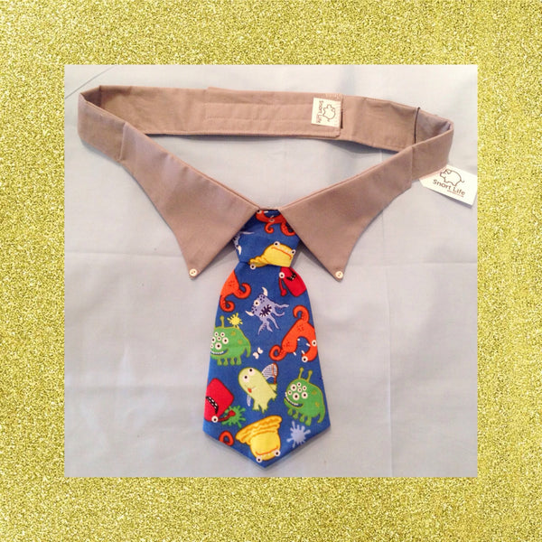 Mr Monster Mash Necktie Collar Set - Snort Life, Mini Pig Clothes
