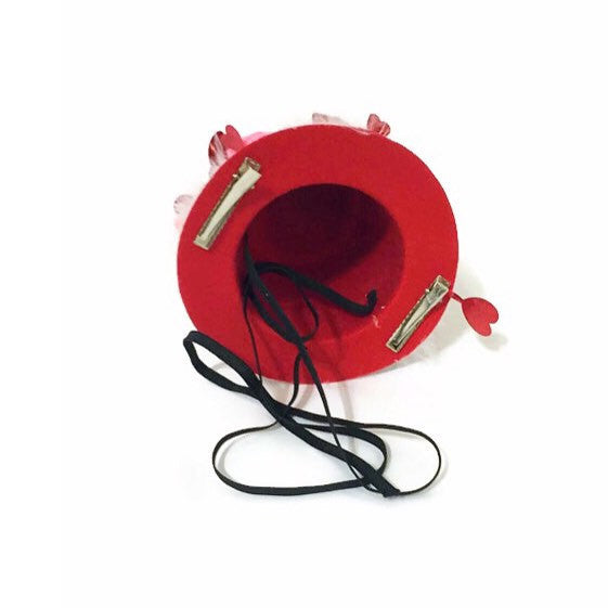 Ready To Ship--Be Mine Top Hat - Snort Life, Mini Pig Clothes
