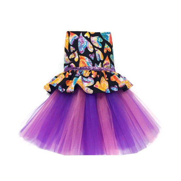Peace, Love & Tie-Dye Tutu Dress - Snort Life  - 1