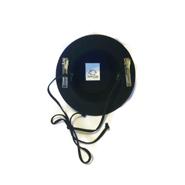 Black Top Hat w/ Accent Feathers - Snort Life - 2