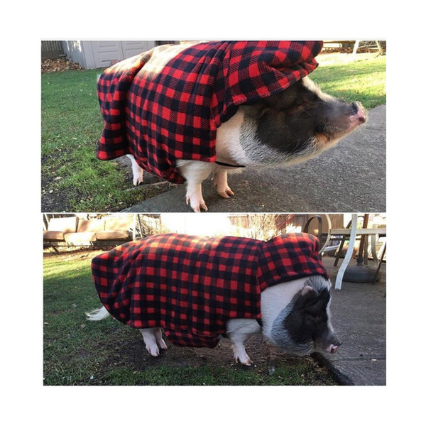 His & Hers Hooded Fleece Jacket w/ Belly Coverage - Snort Life  - 2