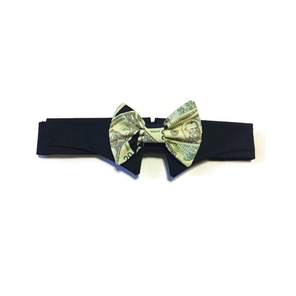 Cash Money Shirt Collar Bow Tie Set