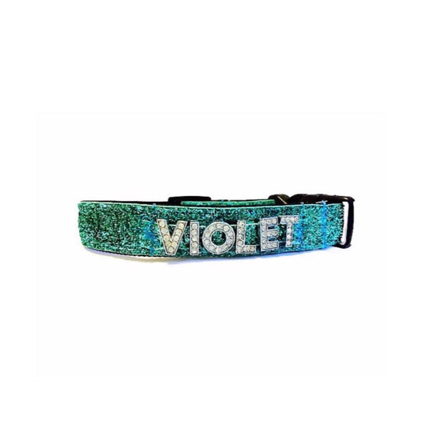 Personalized Name Rhinestone Collar--Up to 10 Letters