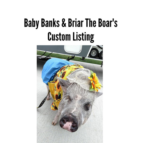Baby Banks & Briar The Boar's Custom Listing