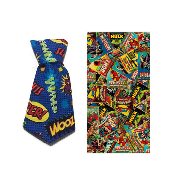 Marvel Comics Necktie Collar Set--3 Fabric Options