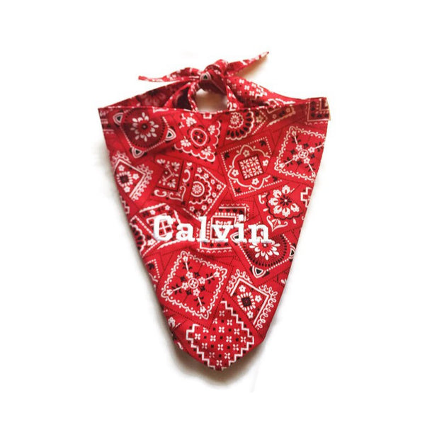 His & Hers Personalized Name Bandana--Ties At Neck - Snort Life  - 1