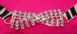 Silver Diamond Rhinestone Necklace - Snort Life, Mini Pig Clothes