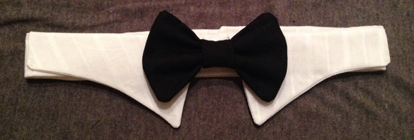 Black Tie Event Shirt Collar Bow Tie Set - Snort Life, Mini Pig Clothes