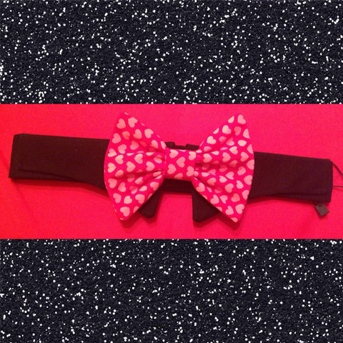 Valentine Shirt Collar Bow Tie Set - Snort Life, Mini Pig Clothes