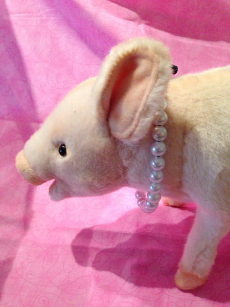 Pearl Necklace (10mm) - Snort Life, Mini Pig Clothes