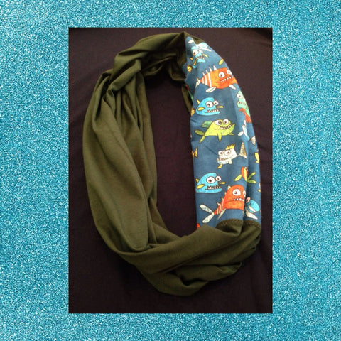 Piranha Nirvana T-Shirt Infinity Scarf - Snort Life, Mini Pig Clothes