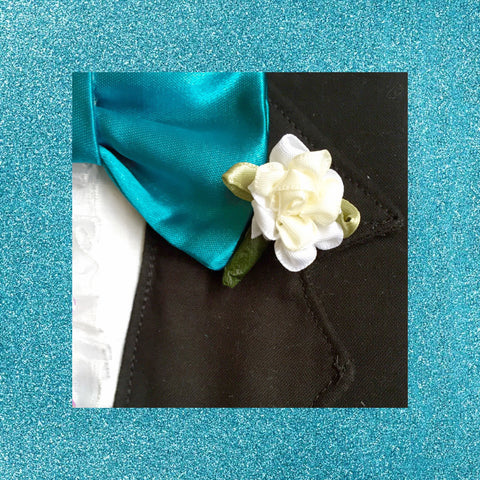Oinktastic Creme Boutonniere - Snort Life, Mini Pig Clothes