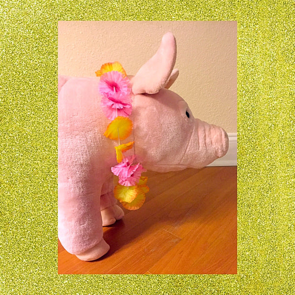 Hawaiian Leis - Snort Life, Mini Pig Clothes