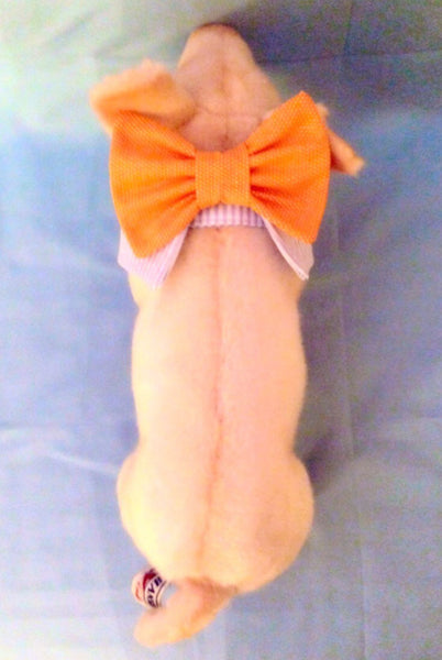 Seersucker Sunday Bow Tie Collar Set - Snort Life, Mini Pig Clothes