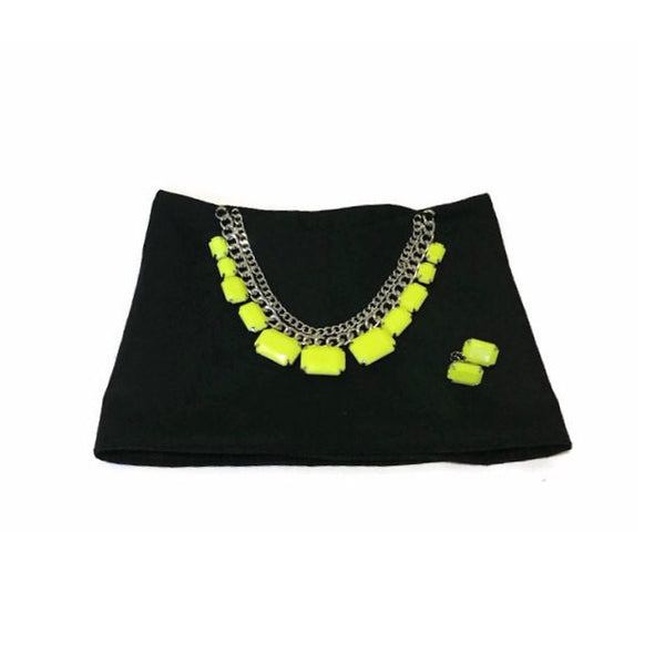 Make A Statement Crop Top & Denim Mini Skirt Set - Snort Life, Mini Pig Clothes