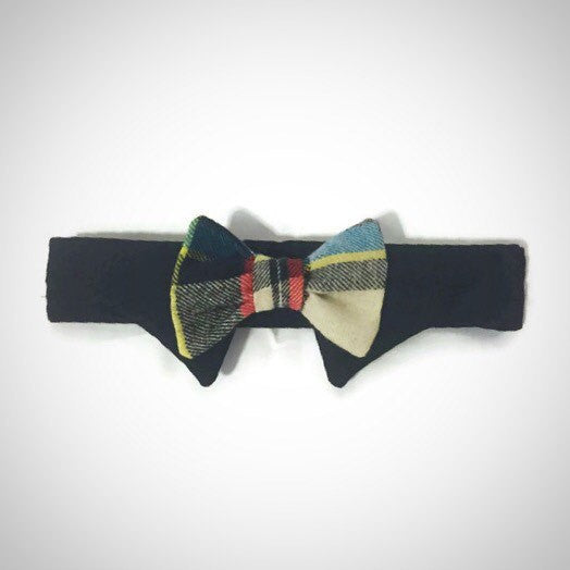 Newsboy Plaid Shirt Collar Bow Tie Set--11 Fabric Options - Snort Life  - 2