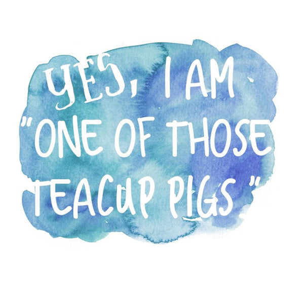 Yes, I Am One Of Those Teacup Pigs T-Shirt - Snort Life  - 1