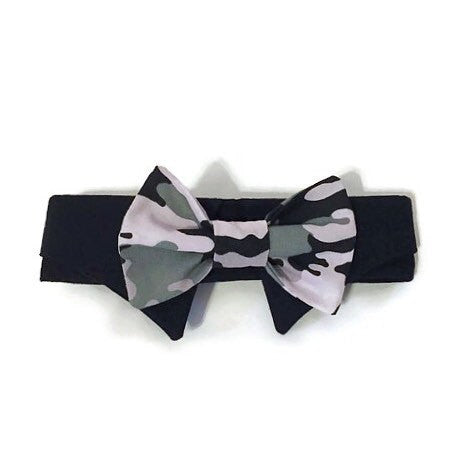 Urban Camo Shirt Collar Bow Tie Set - Snort Life, Mini Pig Clothes