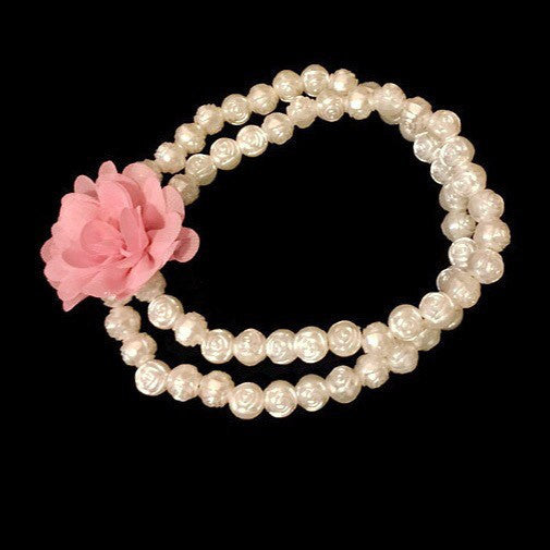 Double Strand Rose Pearl Necklace (10mm) - Snort Life  - 1