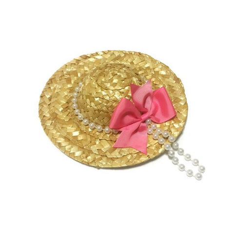 Sunday Best Pearl Wicker Hat--Ready To Ship - Snort Life  - 1
