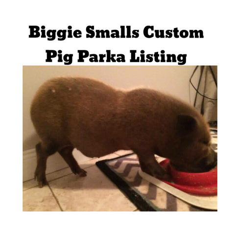 Biggie Smalls Custom Pig Parka Listing - Snort Life  - 1