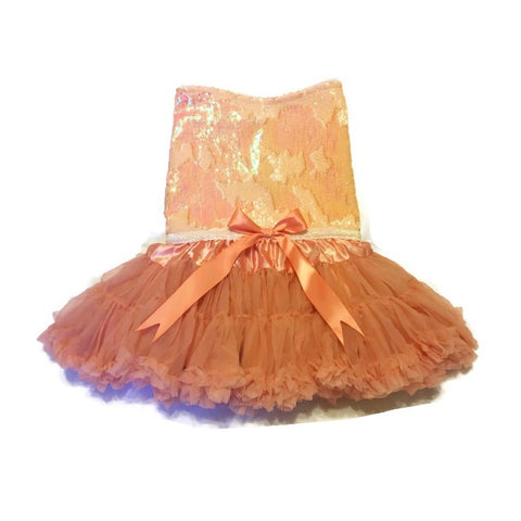 Peach Mermaid Diva Tutu Dress - Snort Life  - 1
