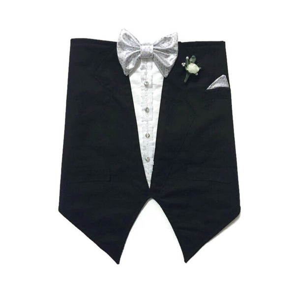 Luxe Oinktastic Tuxedo Suit & Suspender Pants Set - Snort Life  - 2