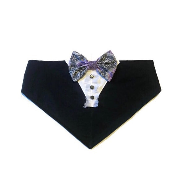 Tuxedo Bow Tie Bandana