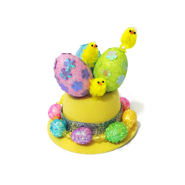 Ready To Ship--Mini Eggtastic Easter Top Hat - Snort Life, Mini Pig Clothes