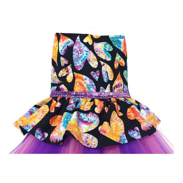 Peace, Love & Tie-Dye Tutu Dress - Snort Life  - 3
