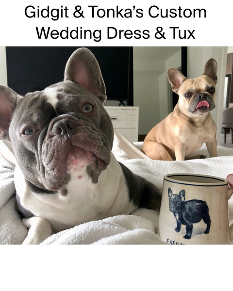Gidgit & Tonka’s Custom Wedding Dress & Tux