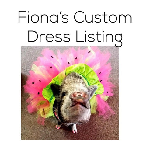 Fiona’s Custom Dress Listing
