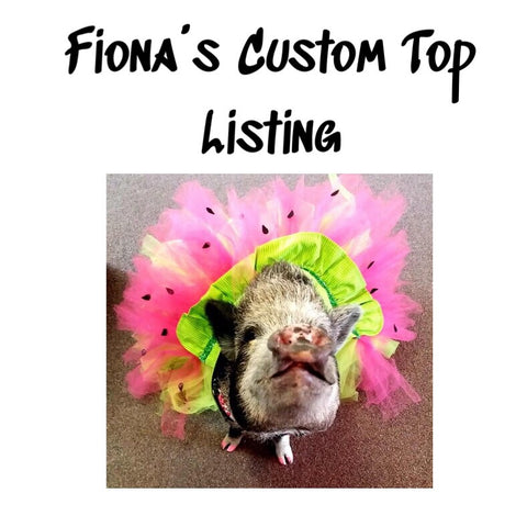Fiona’s Custom Top Listing