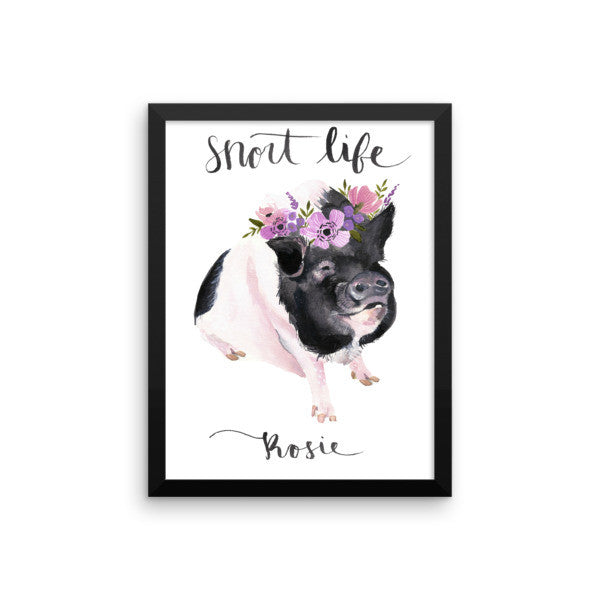 Rosie Framed Poster - Snort Life  - 4